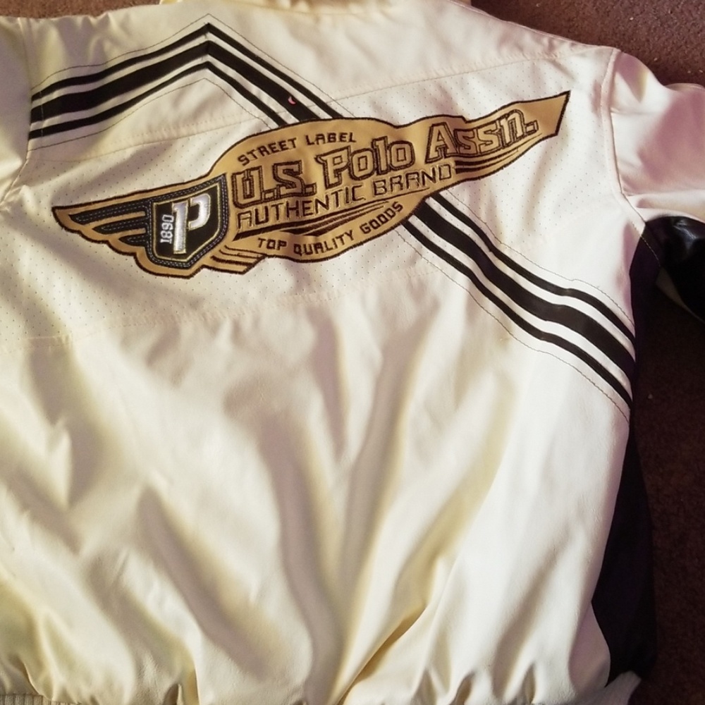 Polo kids  leather jacket size medium 10/12 - Picture 2 of 3